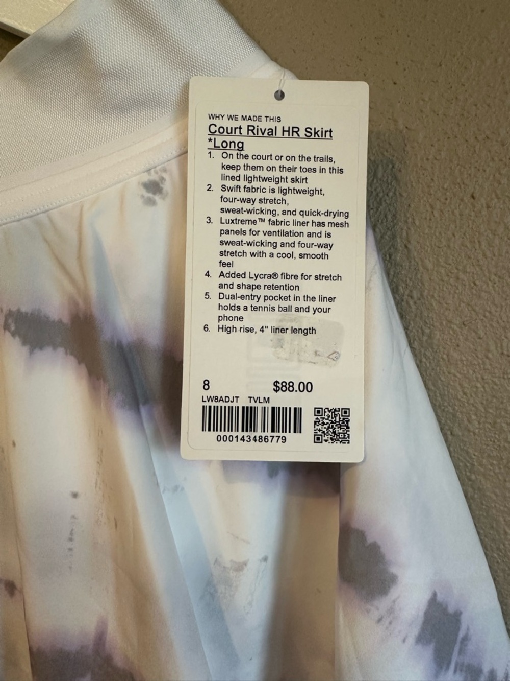 Lululemon Court Rival HR Skirt Long - Picture 2 of 2